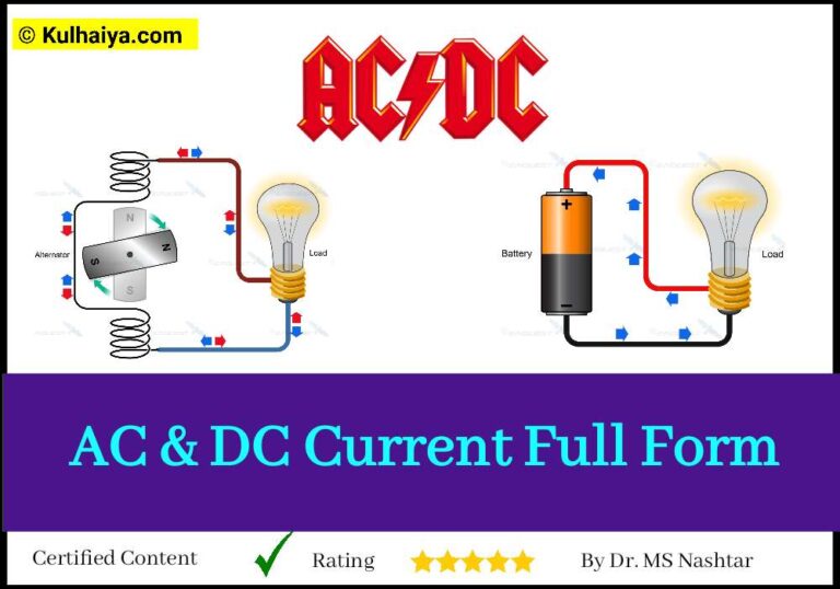 AC & DC Current Full Form In Hindi – इलेक्ट्रिसिटी का ए टू जेड