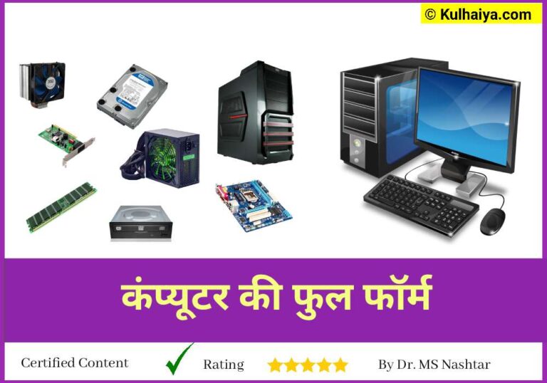 Computer Ka Full Form Aur Parts Ki Jankari With Picture