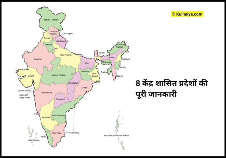 8 नये केंद्र शासित प्रदेशों की A to Z जानकारी, साथ में जम्मू कश्मीर एवं लद्दाख